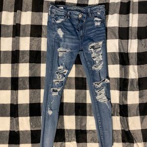 American Eagle ripped jeans